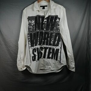 Marc by Marc Jacobs Long Sleeve Shrunken Fit Button Down new World System Large